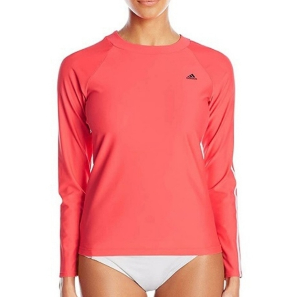 Adidas Women's Rash Guard Swim UV Shirt NWT
